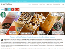 Tablet Screenshot of hackthemenu.com
